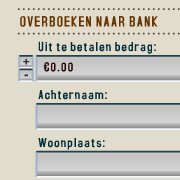uitbetalen naar bank